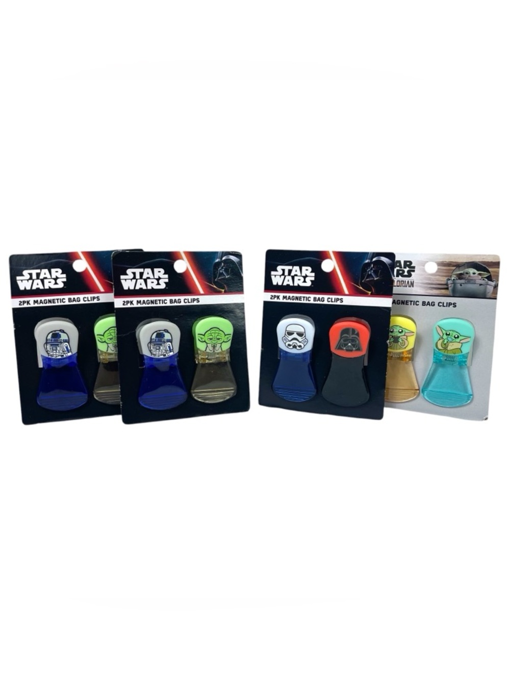 Star Wars Magnetic Bag Clips - Assorted Blue, Gold & Teal (2-Pack)